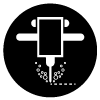 Gravure jet d'eau